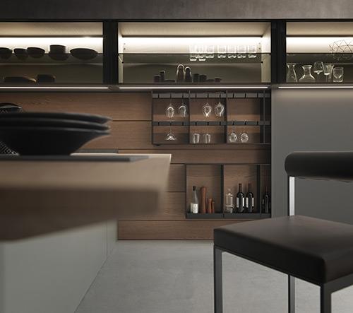 sistema Wall  delle cucine Light Mdouldnova