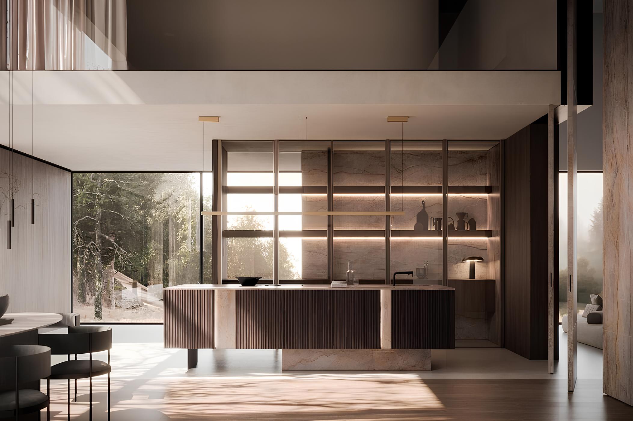 cucina modulnova con isola vertical